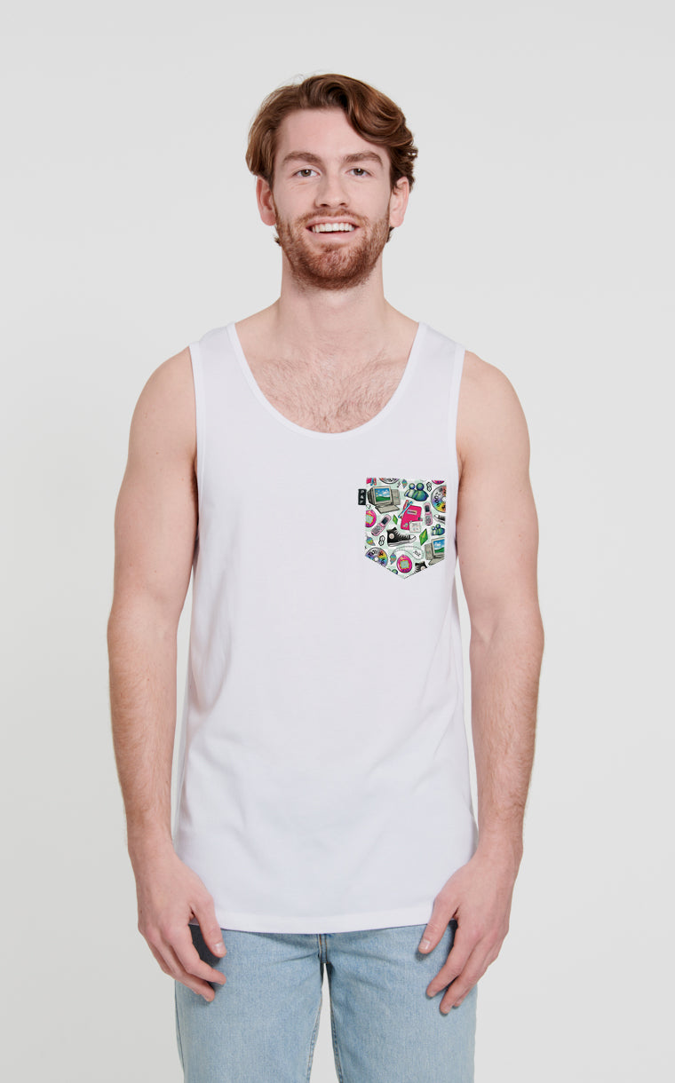 Camisole à poche pour homme avec poche 90s kids ^ 