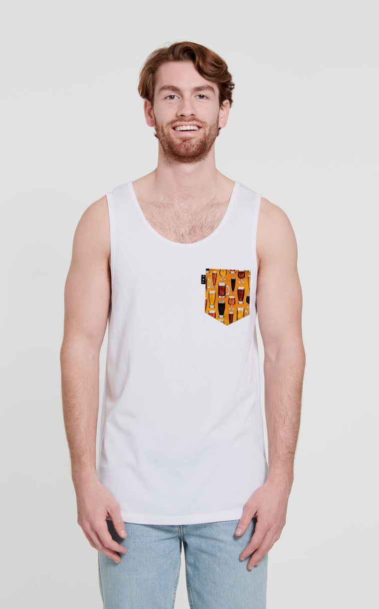 Camisole à poche pour homme avec poche Big Ten ^ 