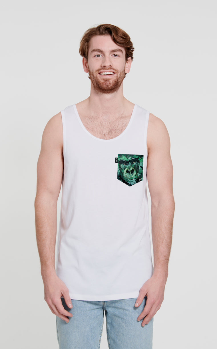 Camisole à poche pour homme avec poche Bonne Singe Hen! ^ 