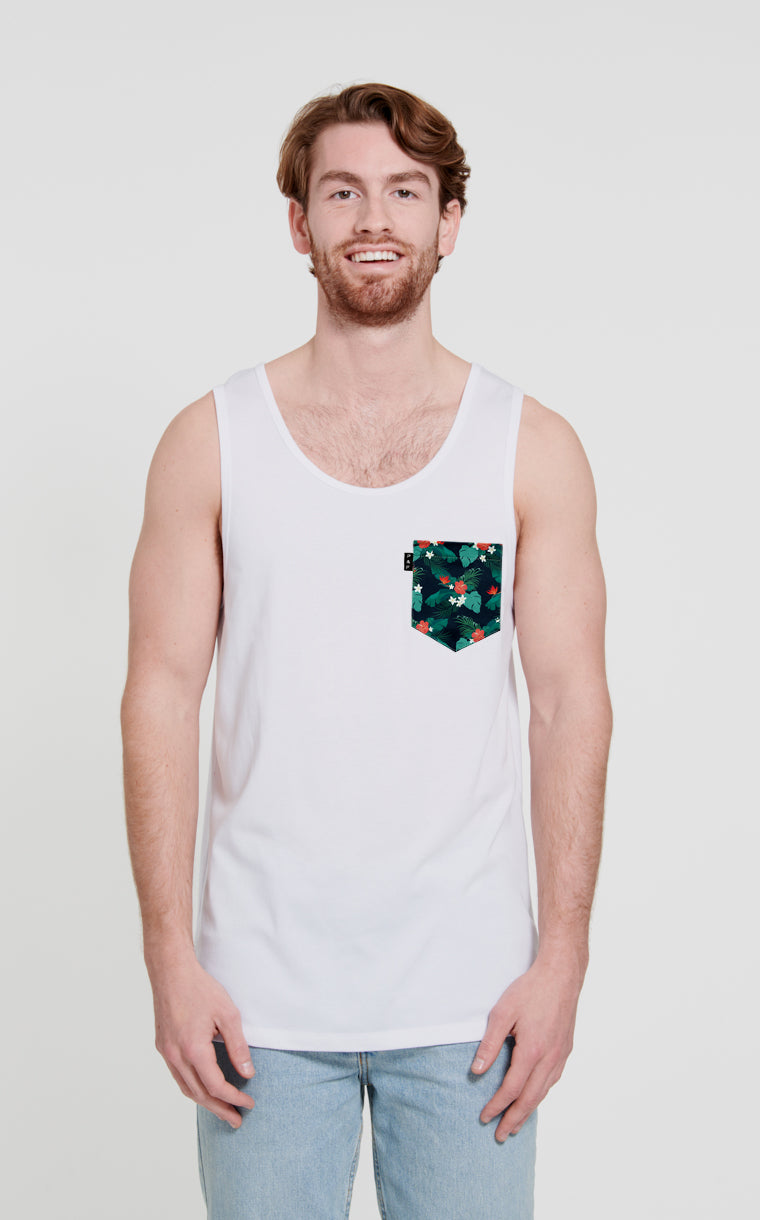 Camisole à poche pour homme avec poche Flore is lava ^ 