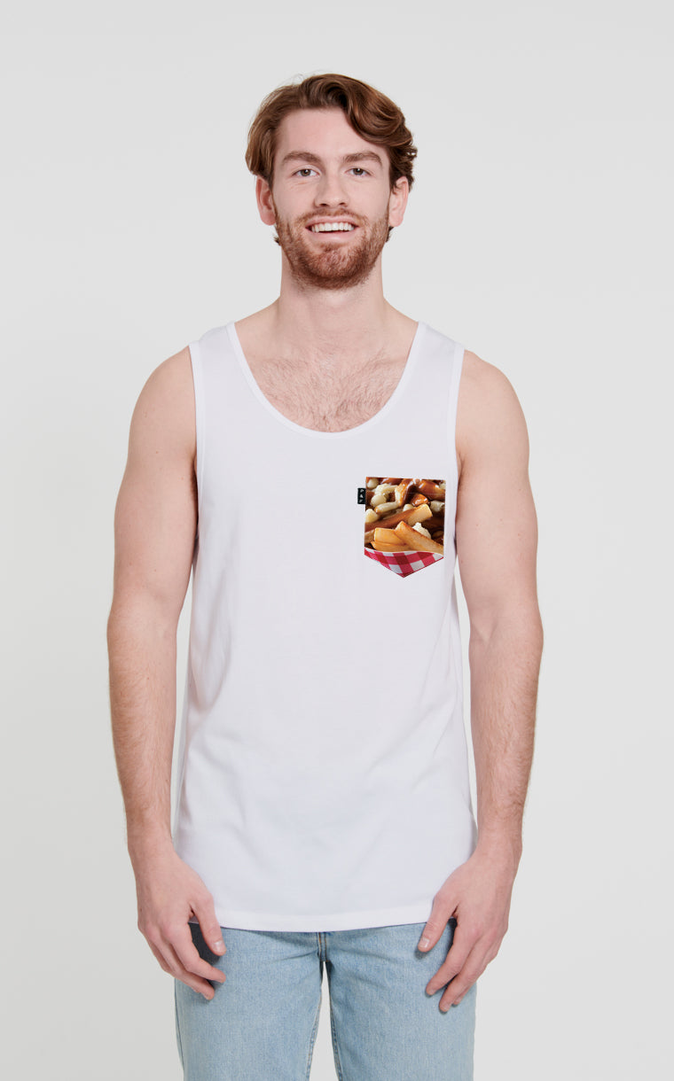 Camisole à poche pour homme avec poche Frite sauce gratinée ^ 