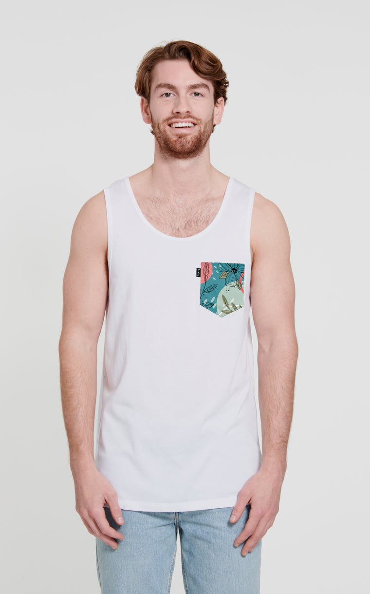 Camisole à poche pour homme avec poche Jonquilles et bowling ^ 