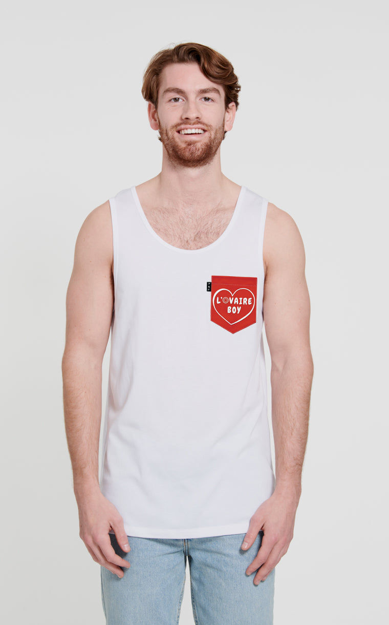 Camisole à poche pour homme avec poche L'ovaire boy rouge  ^ 