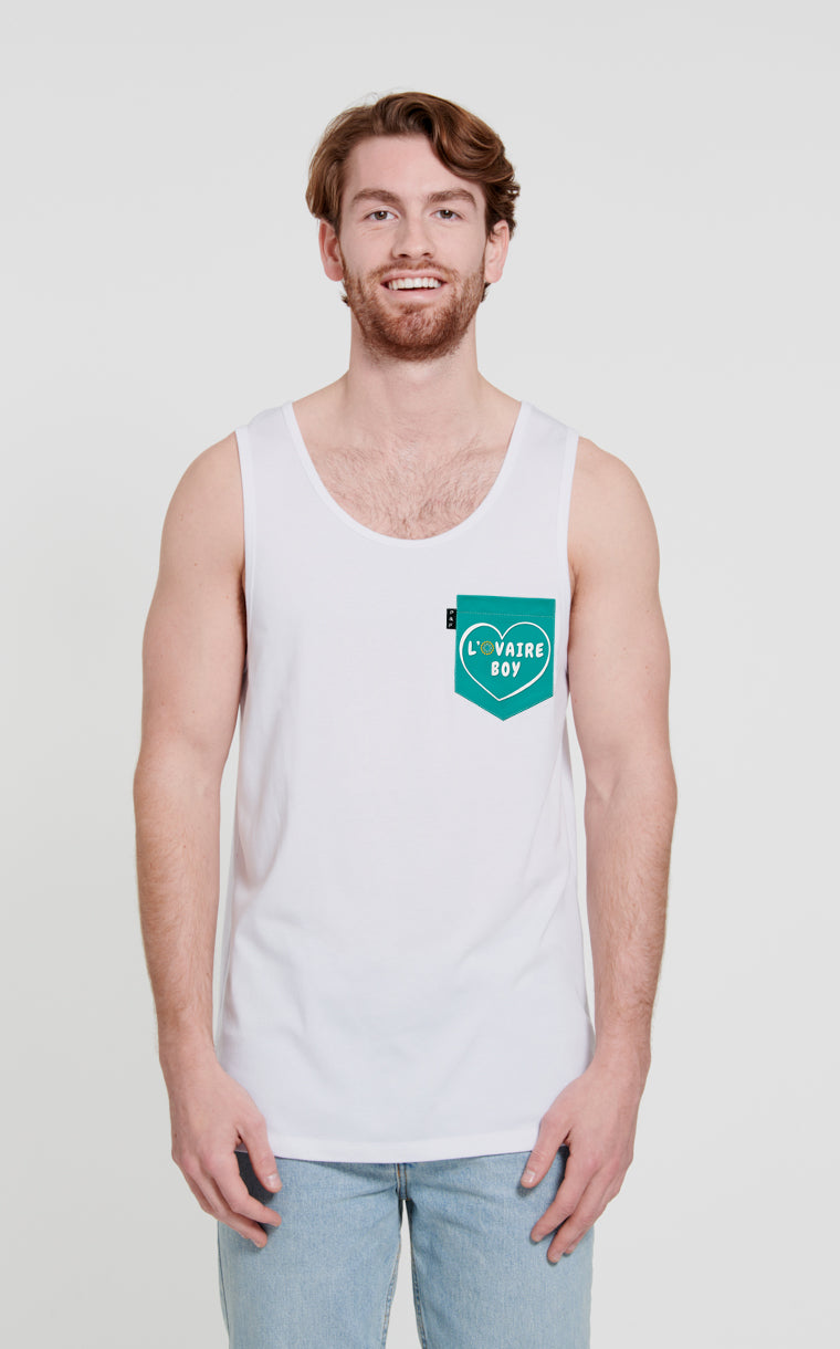 L'ovaire boy turquoise pocket camisole