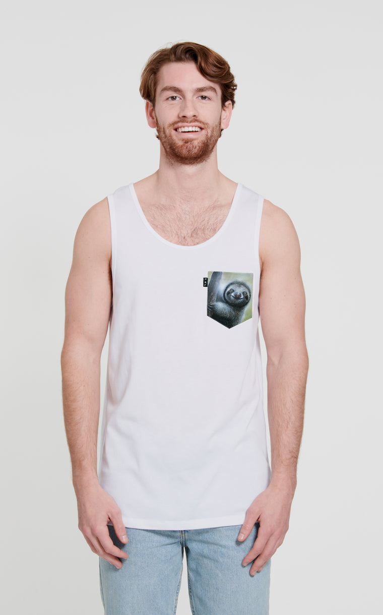 Camisole à poche pour homme avec poche Sloth Machine ^ 