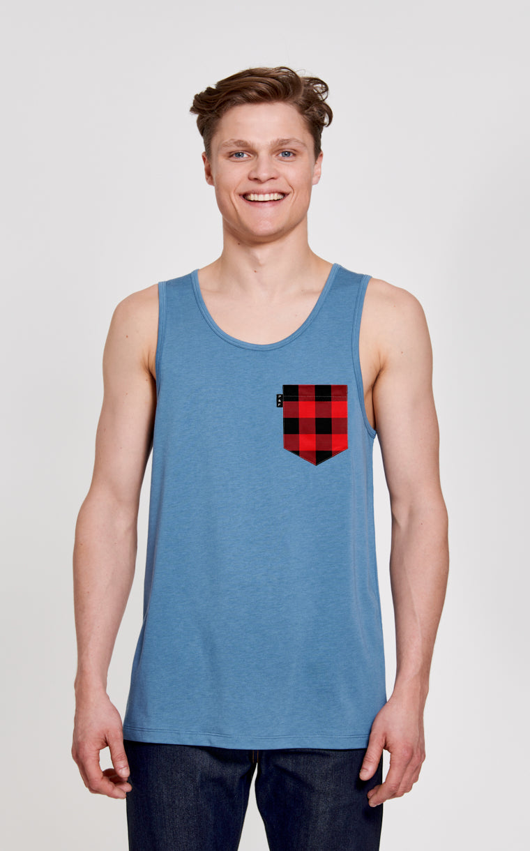 Kid's Plaid Pocket Camisole