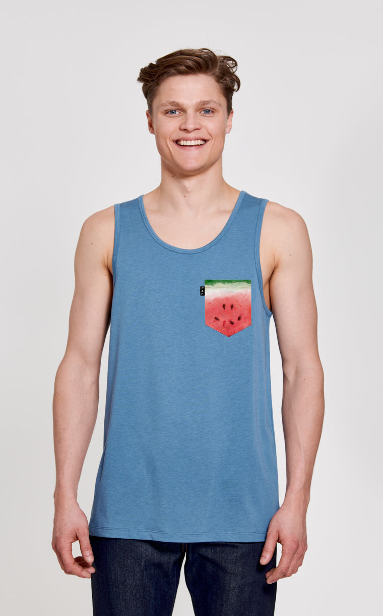 Camisole à poche pour homme avec poche Post Melon ^ 