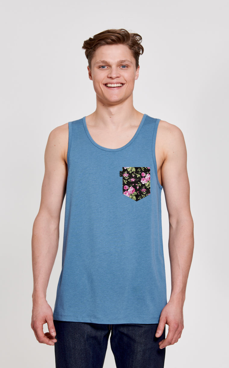 Camisole à poche pour homme avec poche Roses ^ 