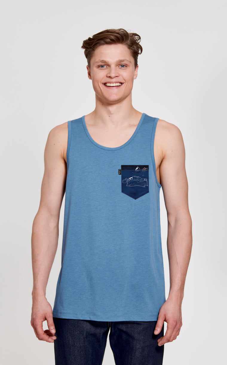 Camisole à poche pour homme avec poche Ship Happens ^ 