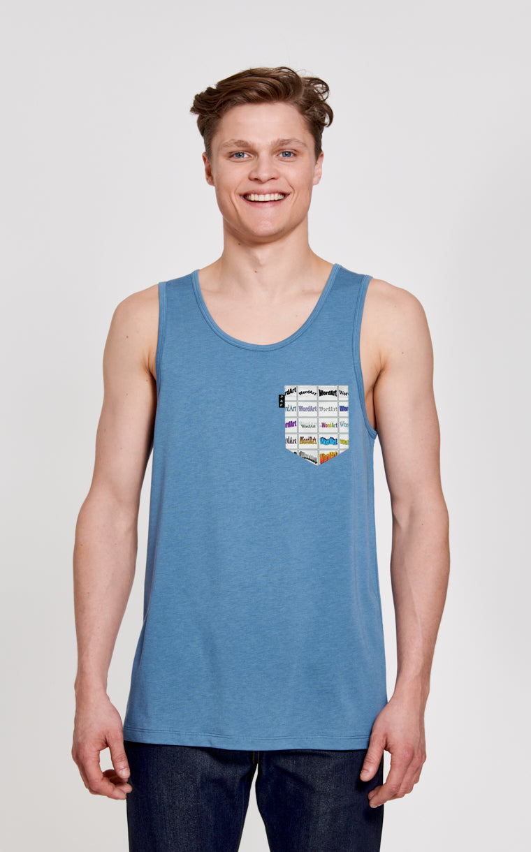 Camisole à poche pour homme avec poche Word Art Battle ^ 