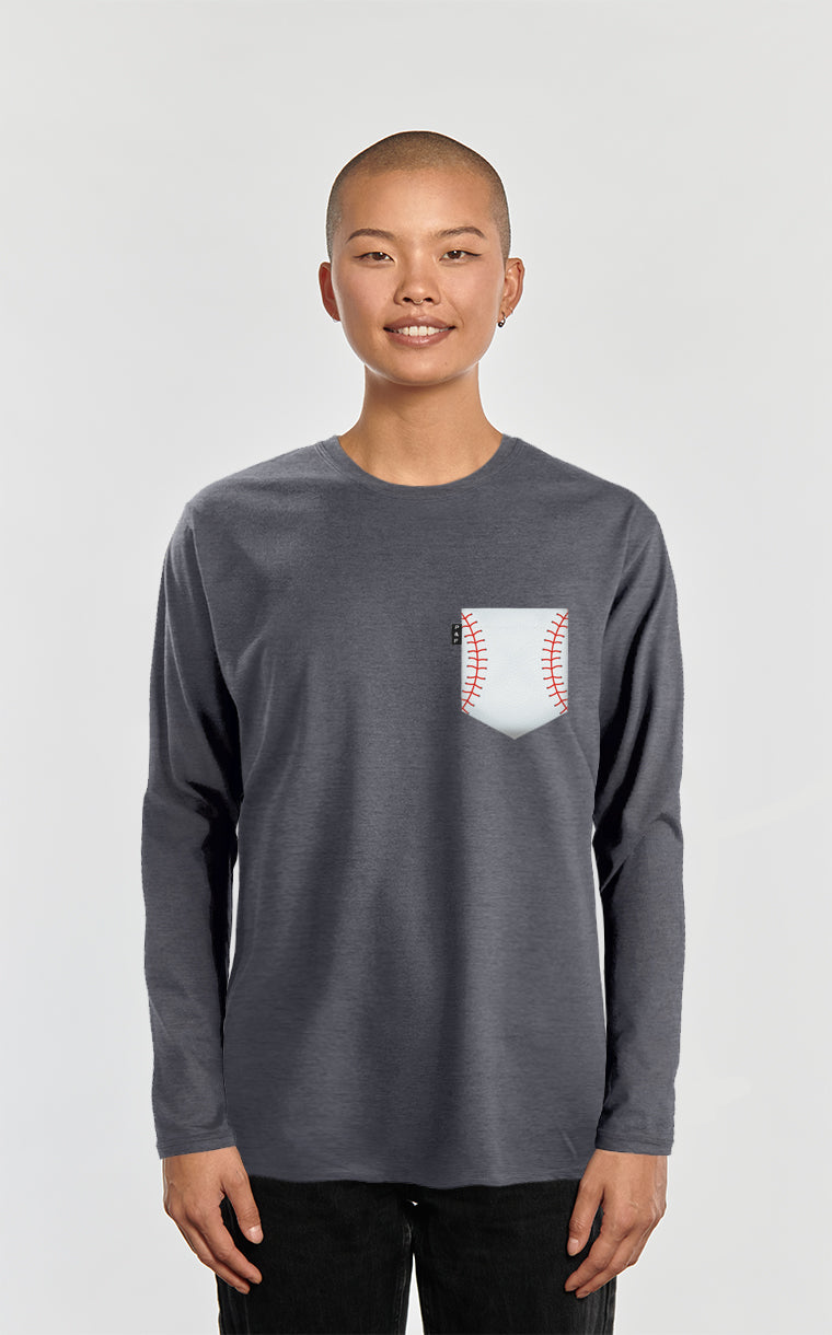 Softball Long Sleeve Pocket Sweater