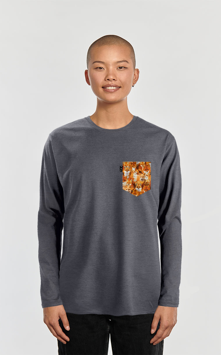 No Fox Given Long Sleeve Pocket Sweater