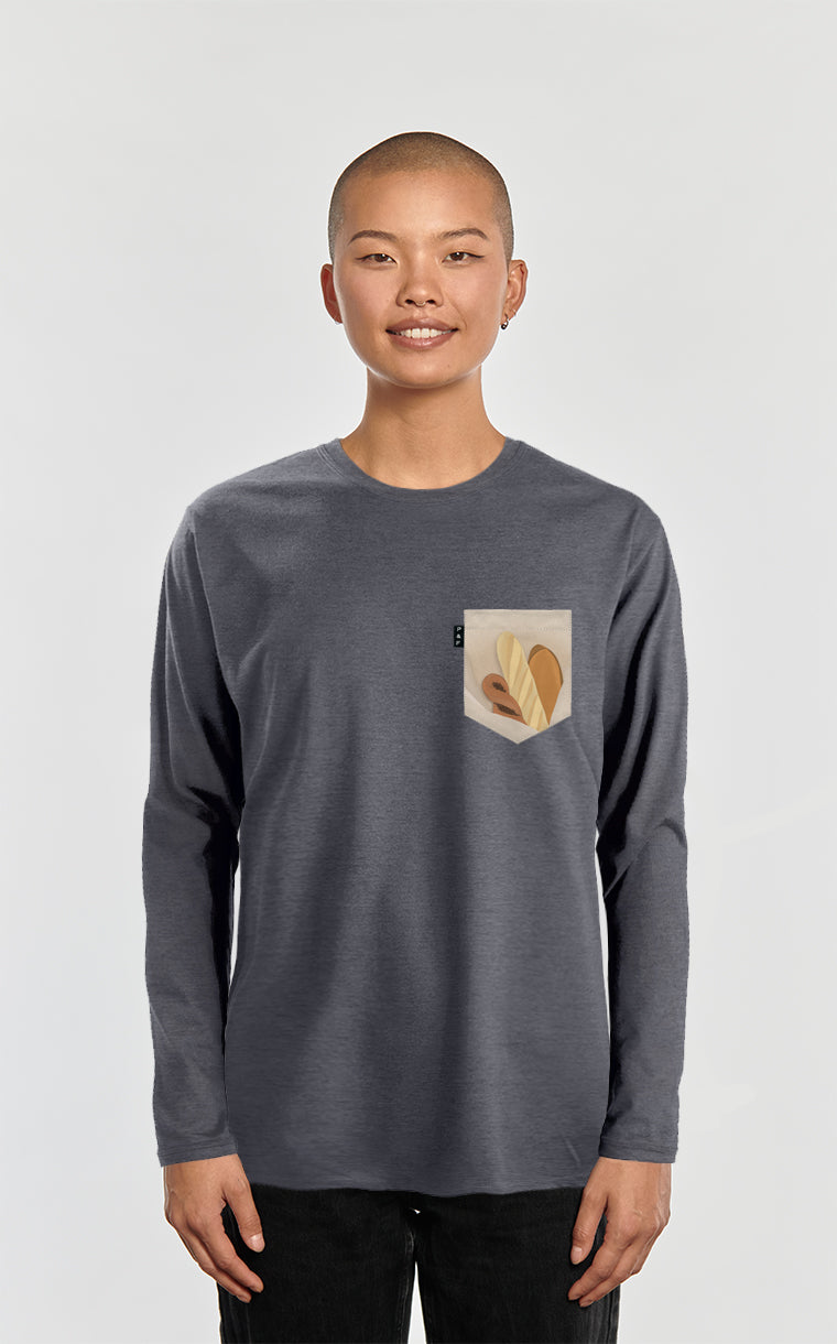 L'indécis long sleeve pocket sweater