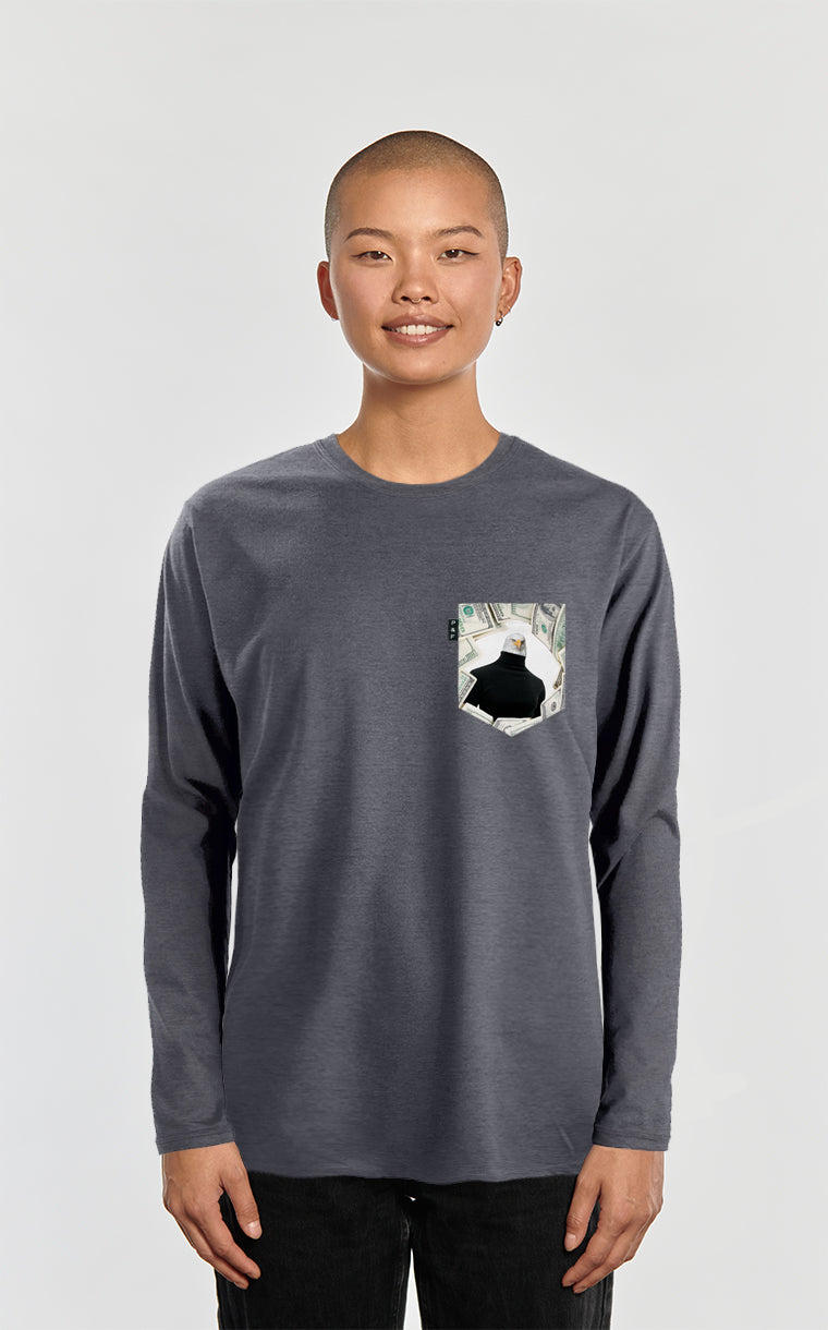 Money Talks Long Sleeve Pocket Sweater