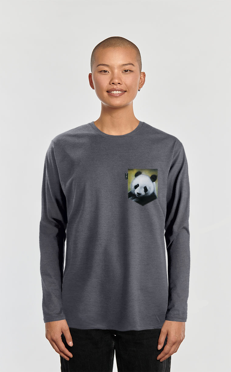 Panda Replay long sleeve pocket sweater