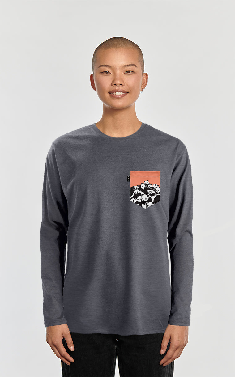 Pandawan Long Sleeve Pocket Sweater