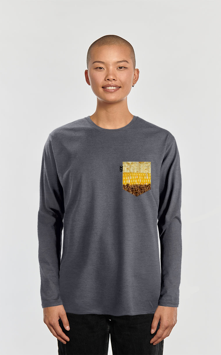 Long sleeved sweater with pocket Steak Corn Potato