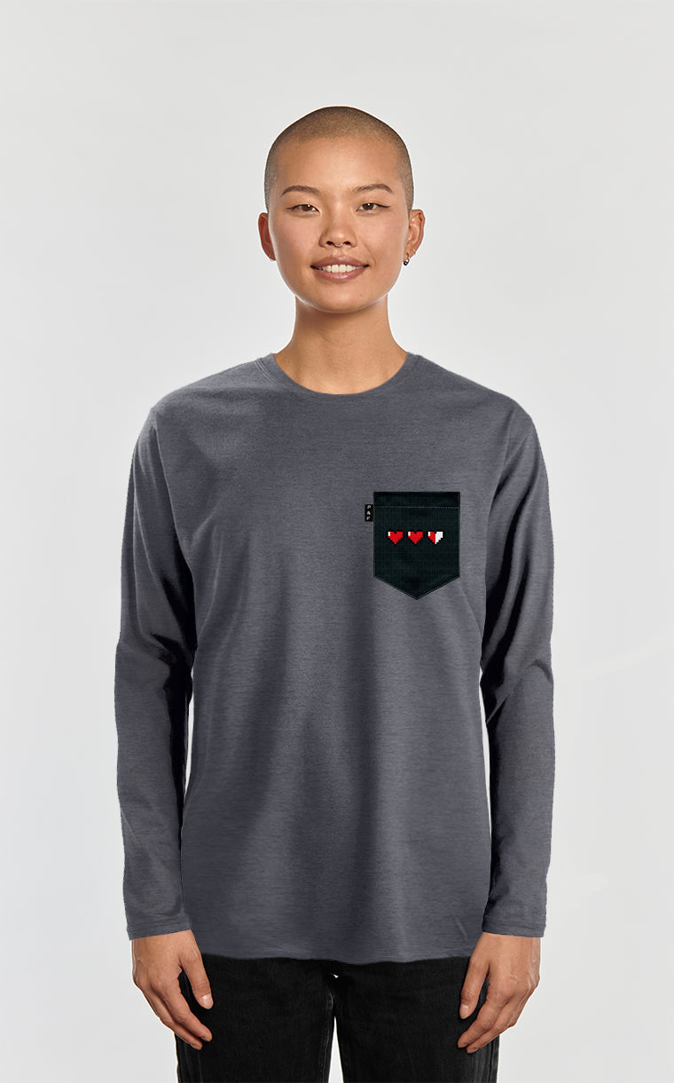 Long sleeve sweater with pocket Les zel da mode