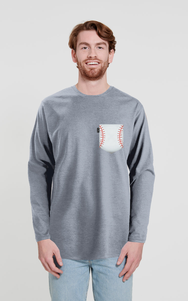 Softball Long Sleeve Pocket Sweater