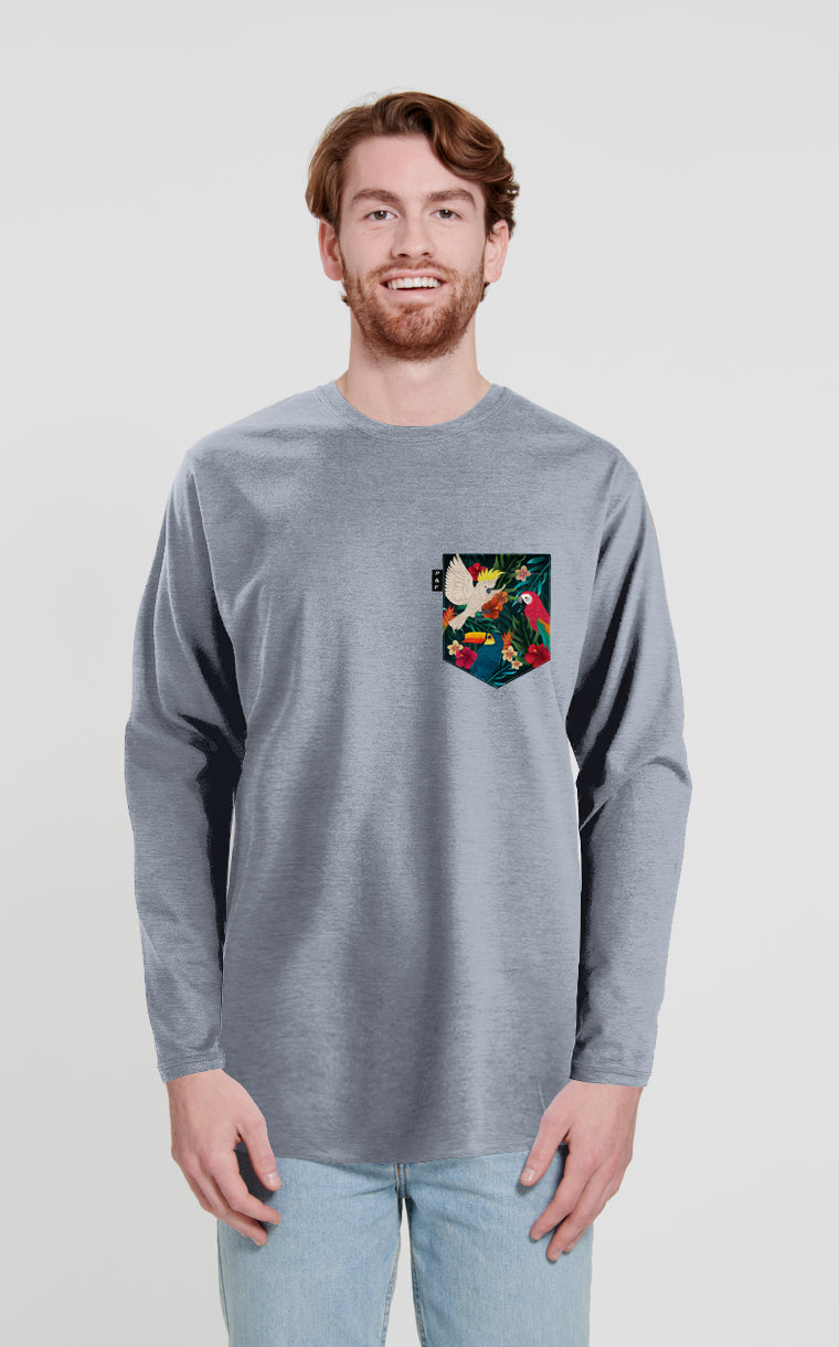 King Toucan-Khamon Pocket Long Sleeve Sweater