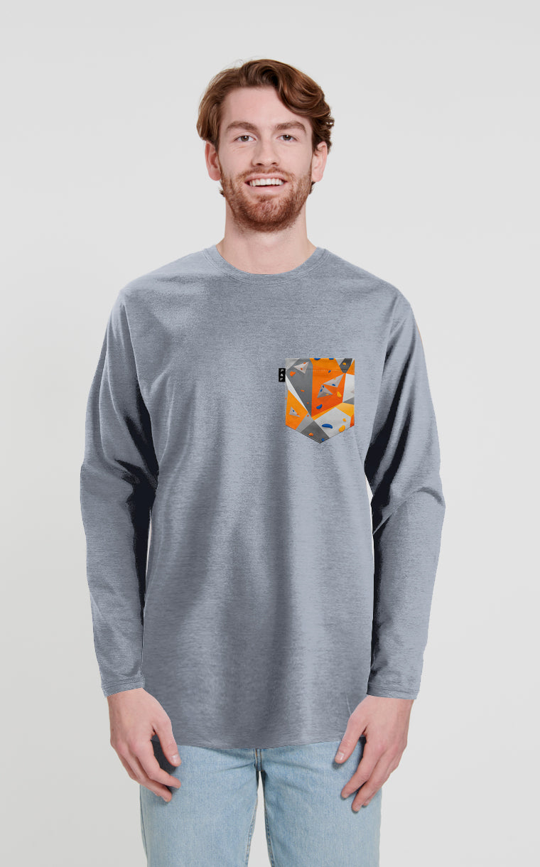 Long-sleeved sweater with pocket Les 3 carabiners