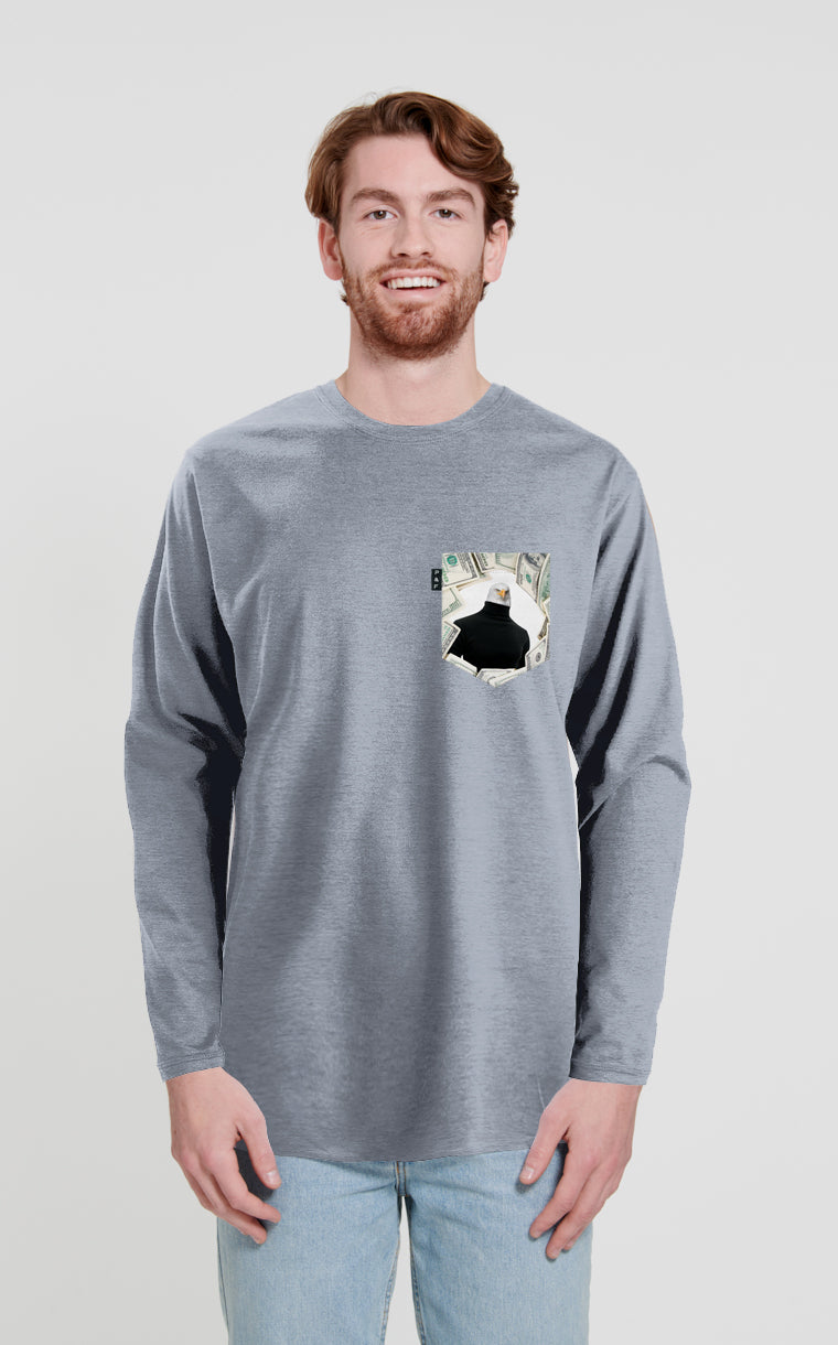 Money Talks Long Sleeve Pocket Sweater