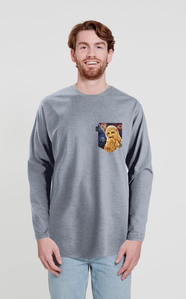 Onomatopoeia long sleeve pocket sweater