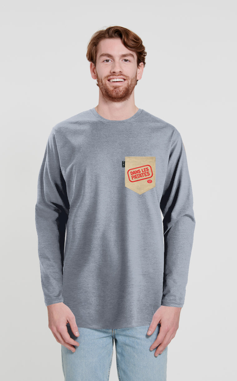 Long sleeve sweater with pocket Potato pocket