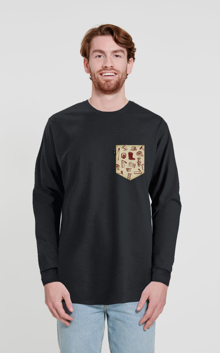 On Fire for the Cause Long Sleeve Pocket Sweater