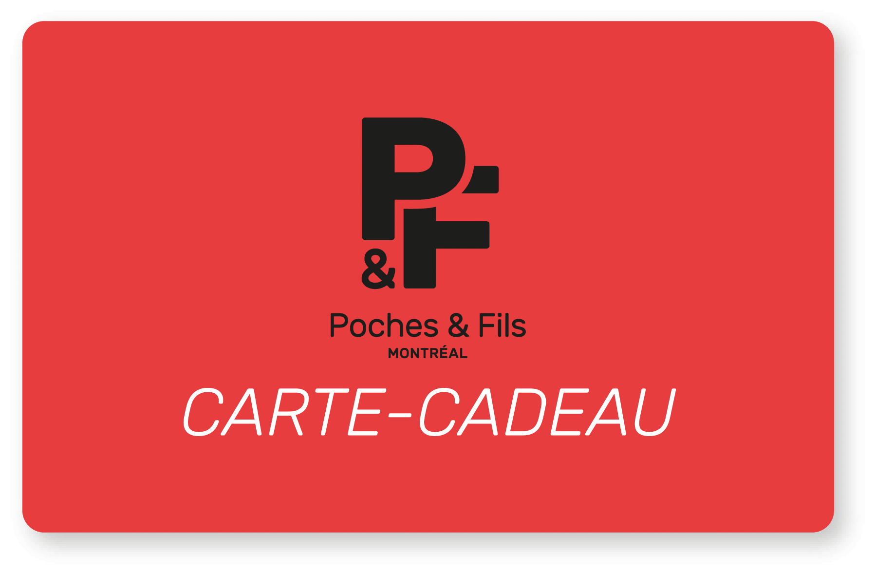 Cartes-cadeaux Poches & Fils