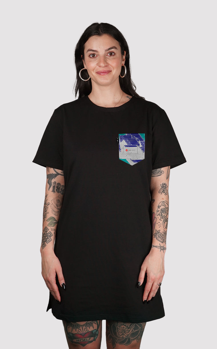 Robe à poche pour femme avec poche Ctrl+Alt+Del ^ 