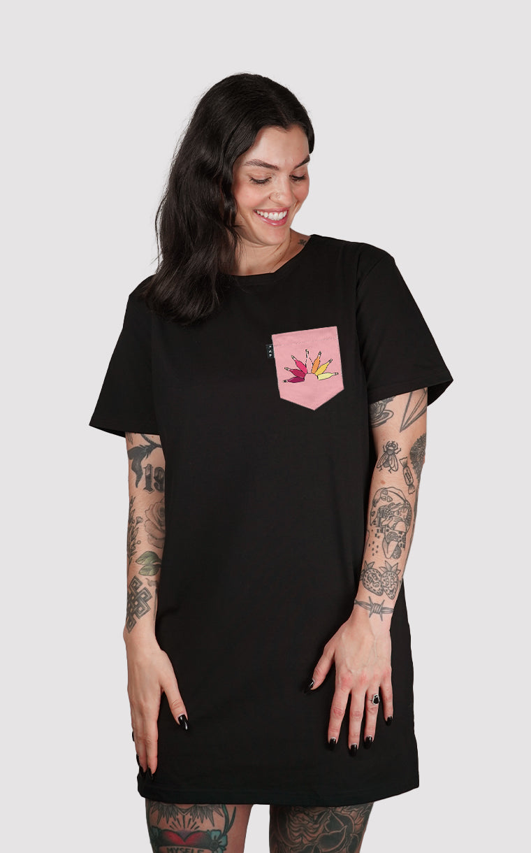 Robe à poche pour femme avec poche L’arroseur à rosé ^ 