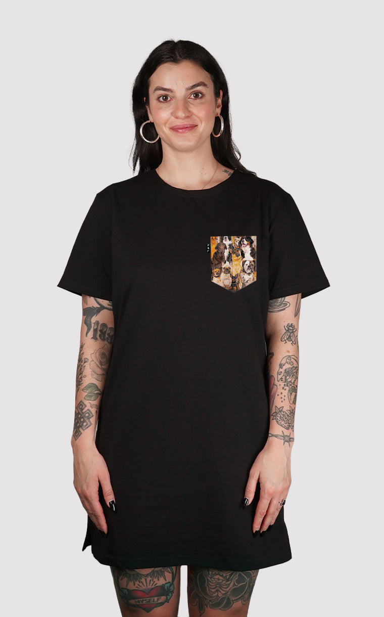 Robe à poche pour femme avec poche Who let the dogs out ^ 