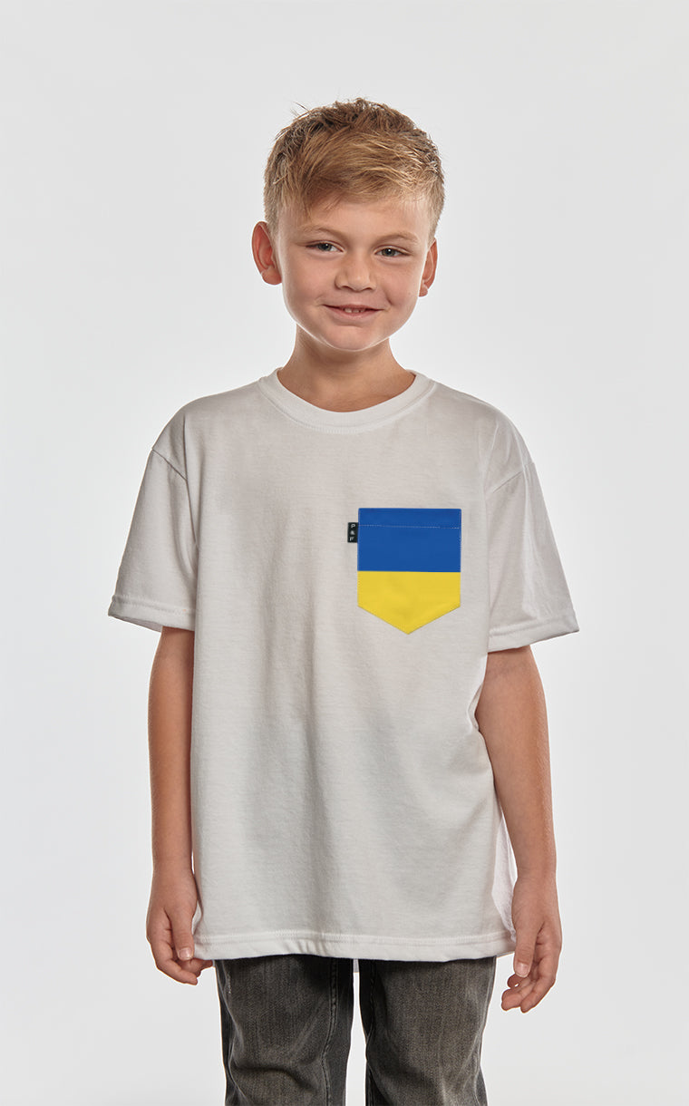 T-shirt à poche Couleurs de l'Ukraine