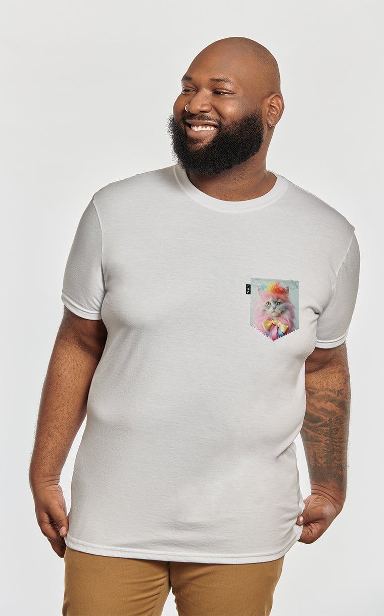 T-shirt à poche Chat va bien aller