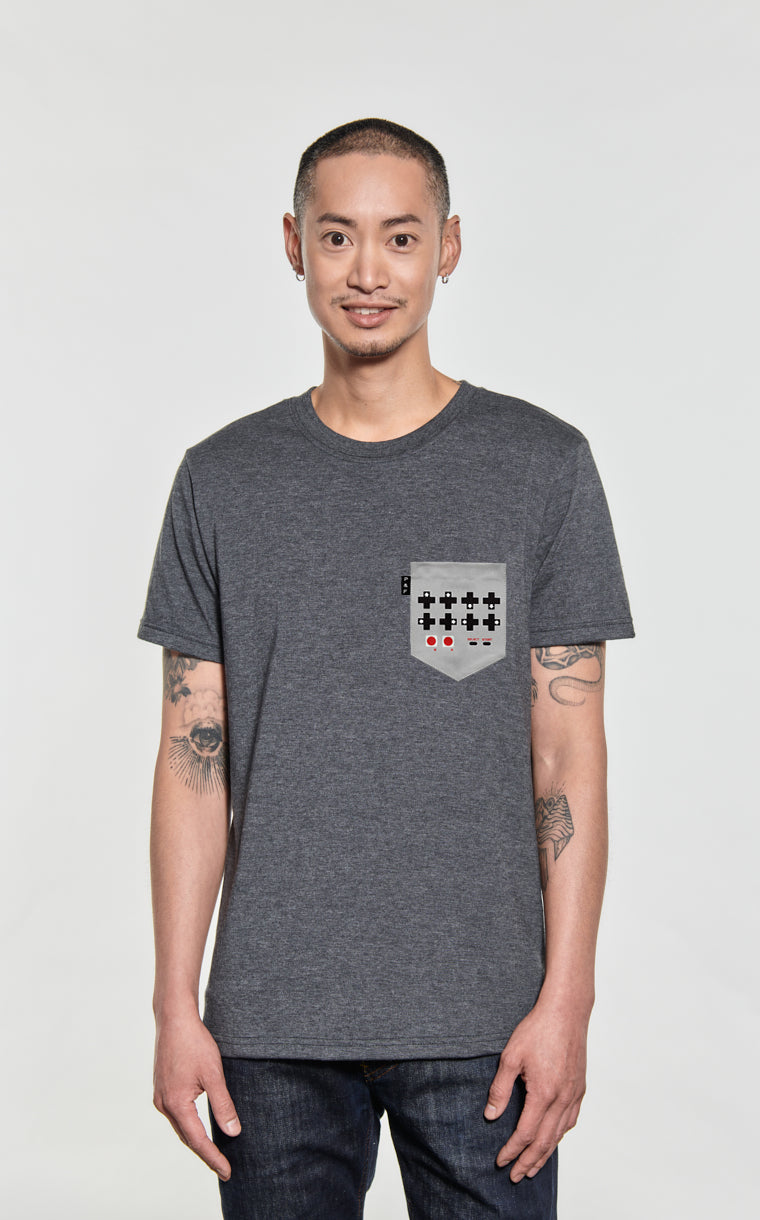 T-shirt à poche pour homme avec poche 30 vies ^ 