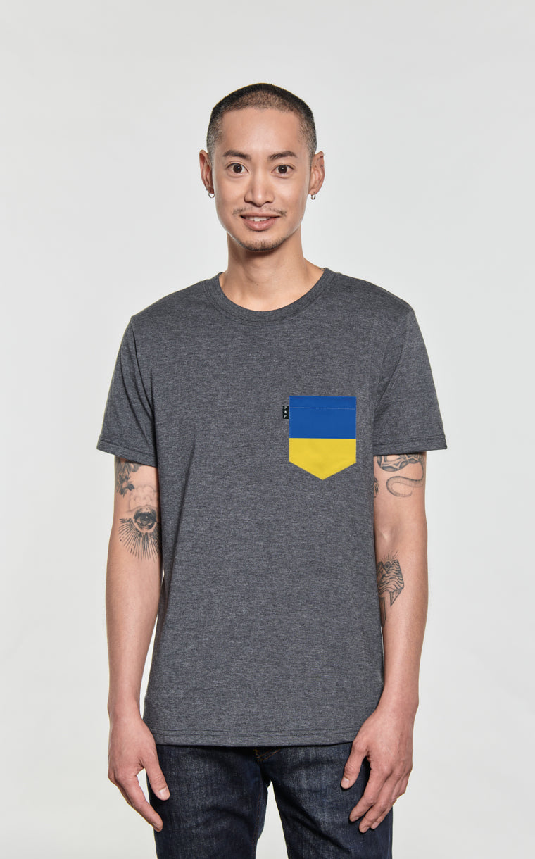 T-shirt à poche Couleurs de l'Ukraine