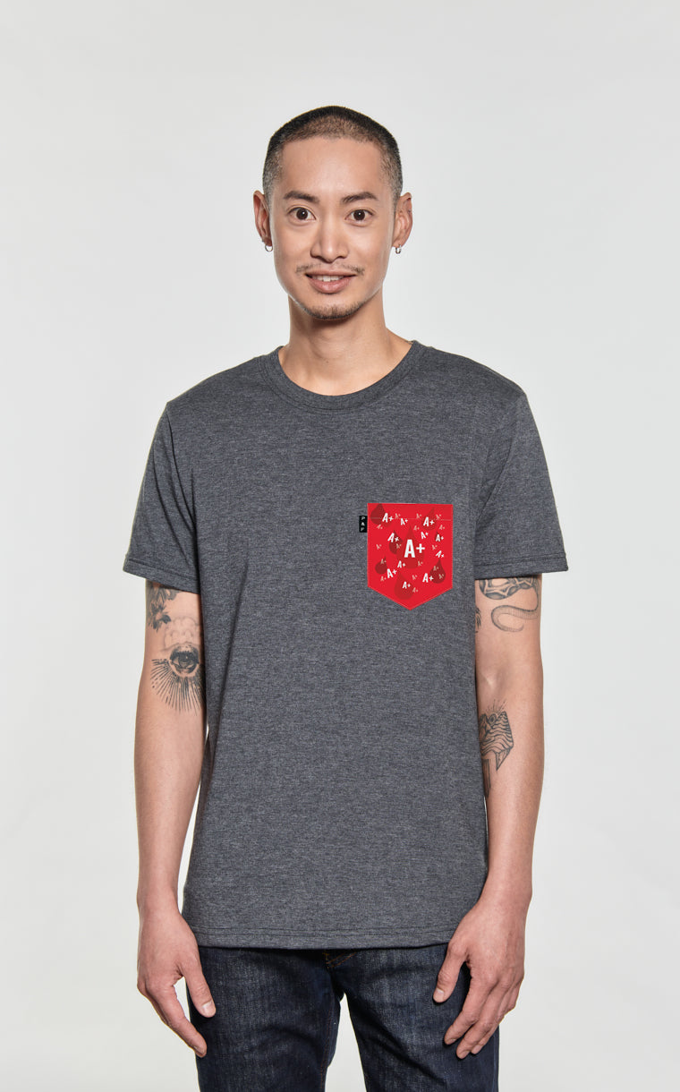 T-shirt à poche pour homme avec poche Hema A+  ^ 