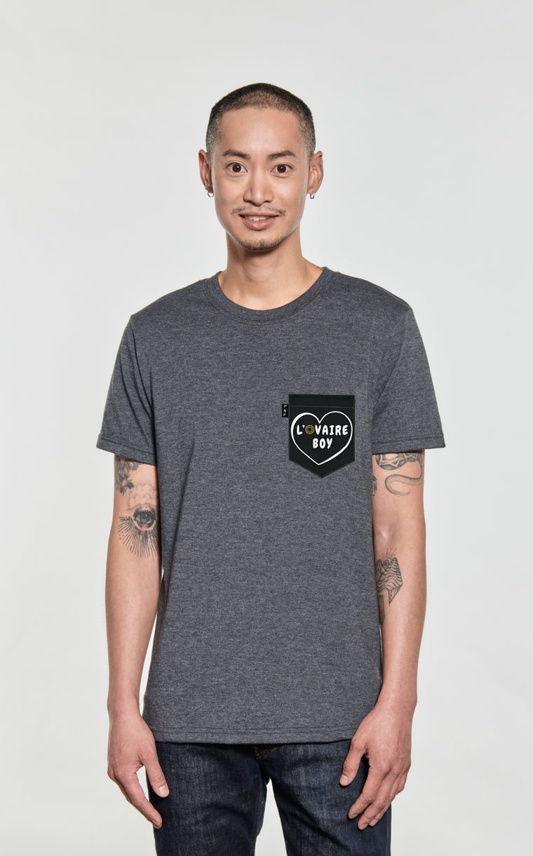 L'ovaire boy black pocket t-shirt