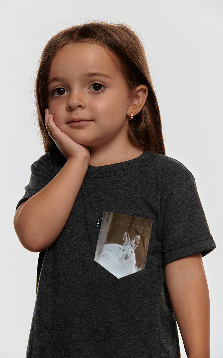 T-shirt à poche pour tout petit avec poche Lièvre Gercé ^ 