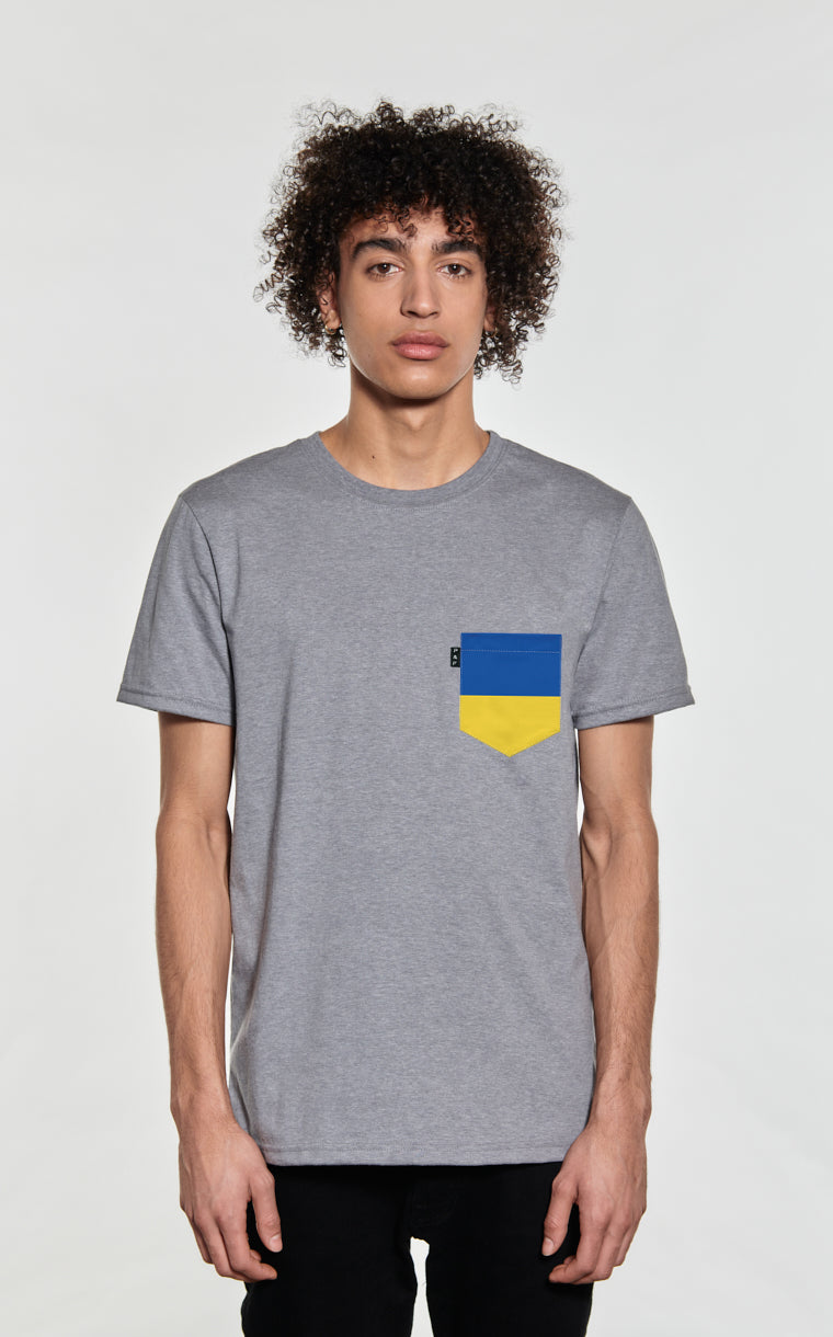 T-shirt à poche Couleurs de l'Ukraine