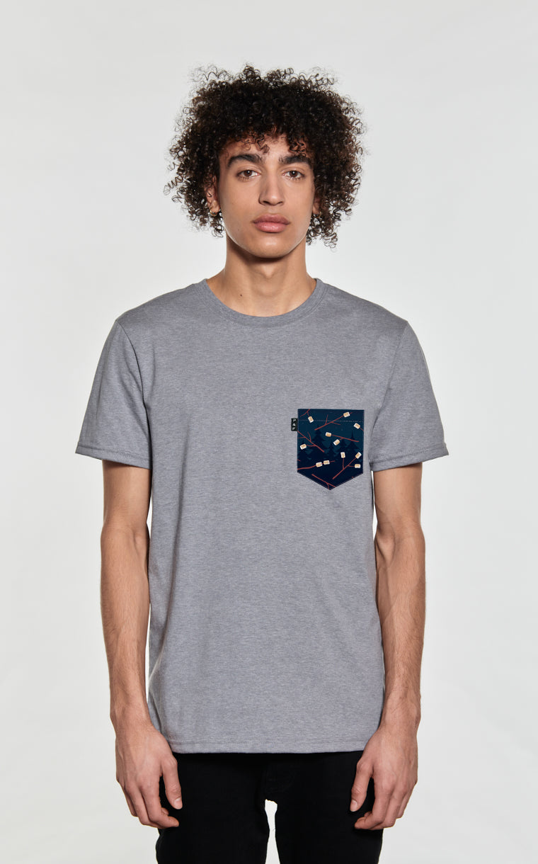 Marshmallow Grain Pocket T-Shirt