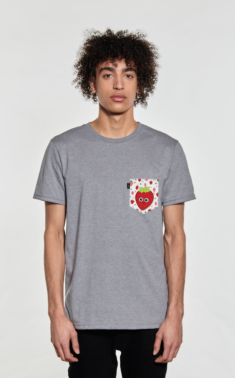 T-shirt à poche pour homme avec poche Marie-Antoinette la Fraise ^ 