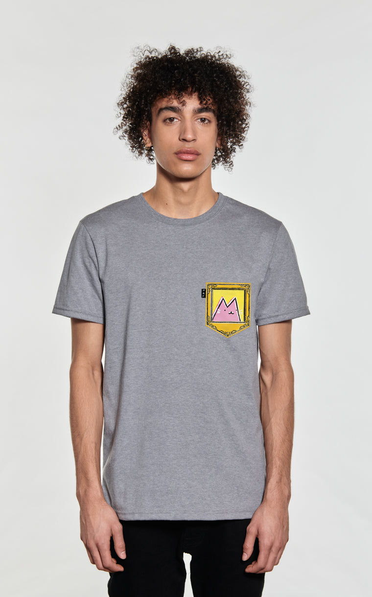 Pop Art Cat Pocket T-Shirt