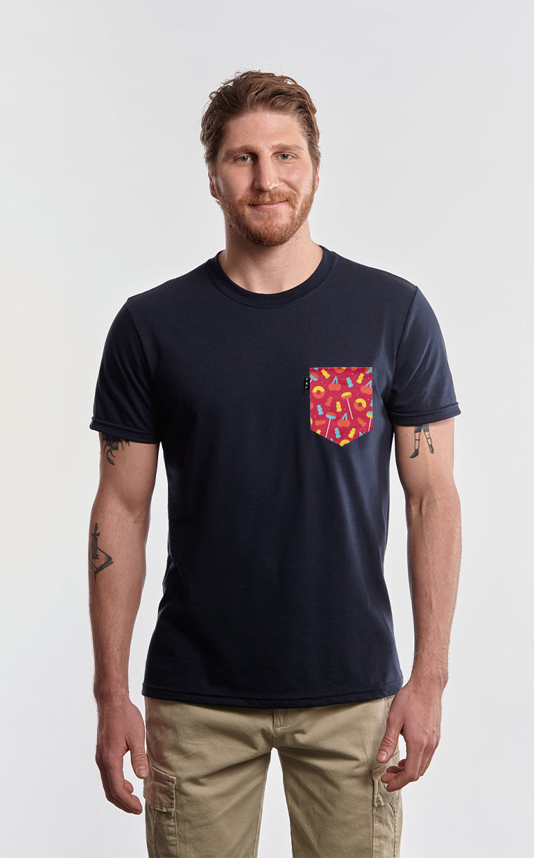 T-shirt à poche pour homme avec poche Carie Price ^ 