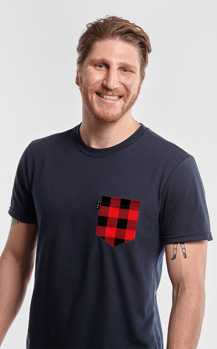 Kid's Plaid Pocket T-Shirt