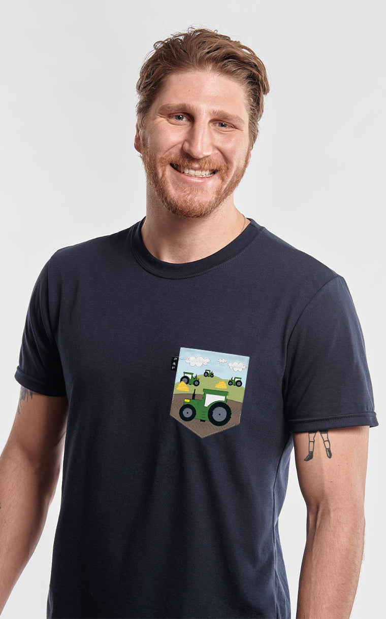 T-shirt à poche Misteur Tracteur