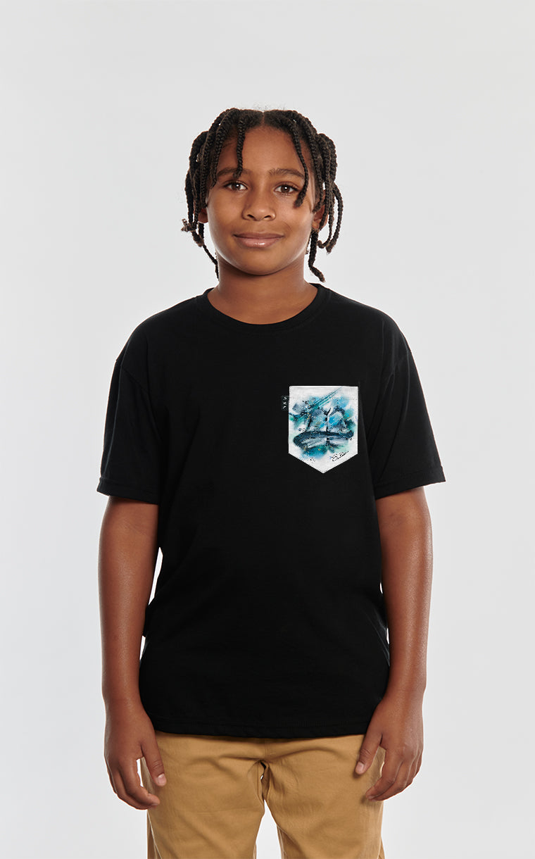 T-shirt à poche pour enfant avec poche Fibrose Kystique Canada ^ 