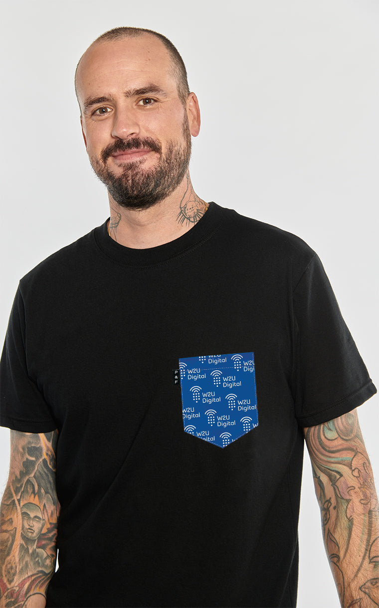 T-shirt à poche pour homme avec poche BELL - W2U Digital ^ 