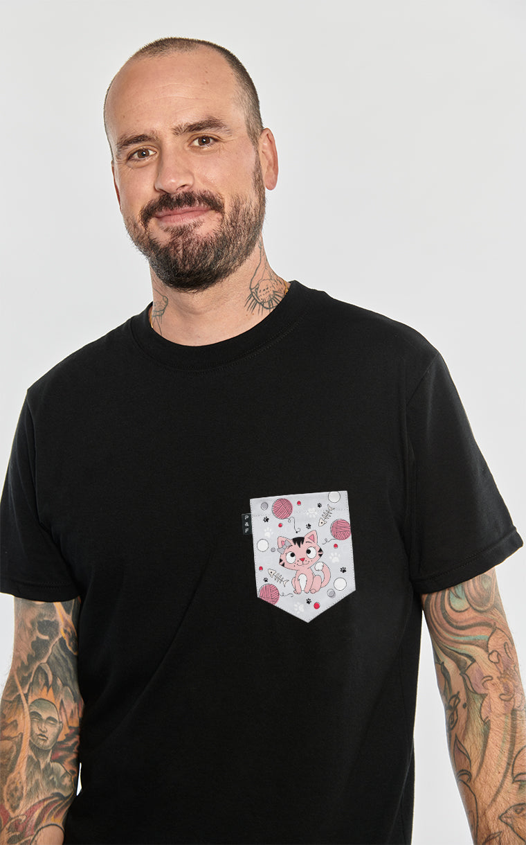 T-shirt à poche pour homme avec poche Charlotte ^ 